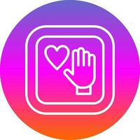 Palm Of Hand Vector Icon Design
