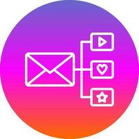 diseño de icono de vector de marketing por correo electrónico