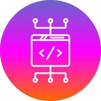 codificación vector icono diseño