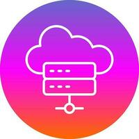 Hosting Vector Icon Design