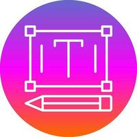 Edit Text Vector Icon Design