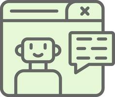 Chatbot Vector Icon Design