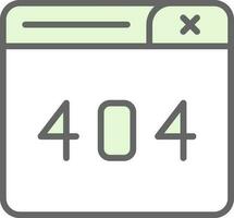 404 Error Vector Icon Design