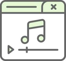 Music Player Vector Icon Design