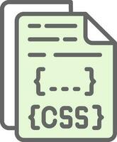 diseño de icono de vector de archivo css