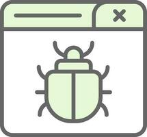 Bug Vector Icon Design