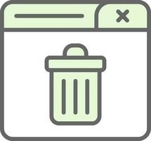 Trash Can Vector Icon Design