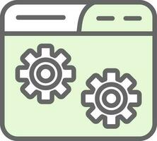 Website Setting Vector Icon Design