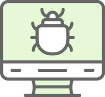 Computer Bug Vector Icon Design