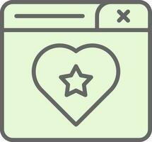 Favourite Page Vector Icon Design