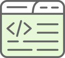 Web Coding Vector Icon Design