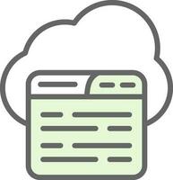 Cloud Vector Icon Design