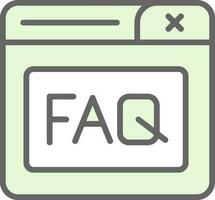 Faq Vector Icon Design
