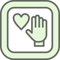 Palm Of Hand Vector Icon Design