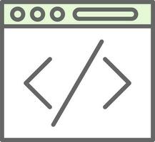Coding Vector Icon Design