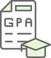 gpa vector icono diseño