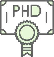 Phd Vector Icon Design