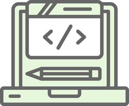 Coding Vector Icon Design