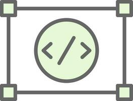 Coding Vector Icon Design