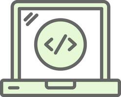 Web Coding Vector Icon Design