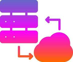 Cloud Server Vector Icon Design
