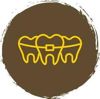 Broken Tooth Vector Icon Design