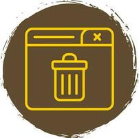 Trash Can Vector Icon Design