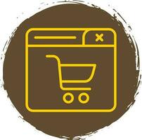 compras en línea vector icono diseño