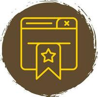 Bookmarked Vector Icon Design