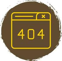 Diseño de icono de vector de error 404