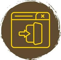 Logout Vector Icon Design