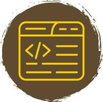 Web Coding Vector Icon Design