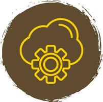 Cloud Settings Vector Icon Design