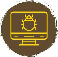 Computer Bug Vector Icon Design