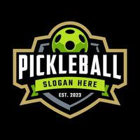 pickleball vector modelo logo diseño