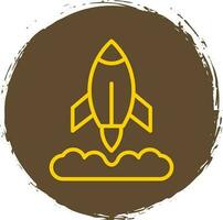 Rocket Launch Vector Icon Design