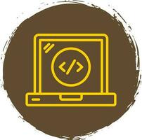 Web Coding Vector Icon Design