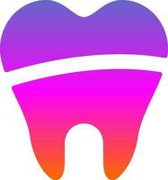 Dental Filling Vector Icon Design