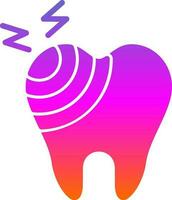 Broken Tooth Vector Icon Design