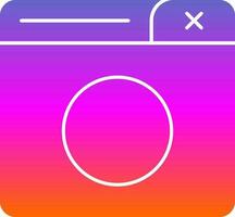 New Window Vector Icon Design