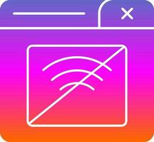 Connection Error Vector Icon Design
