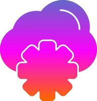 Cloud Settings Vector Icon Design