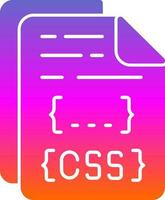 diseño de icono de vector de archivo css