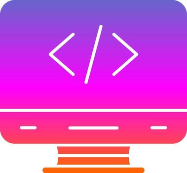 Coding Vector Icon Design