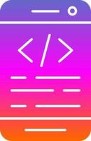 App coding Vector Icon Design