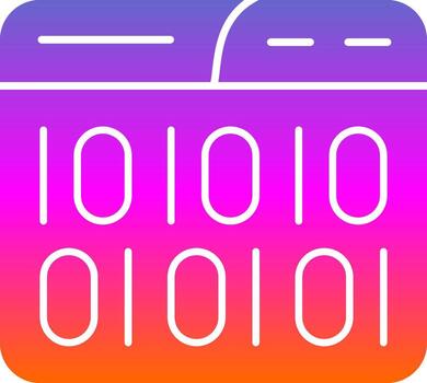 Binary Code Vector Icon Design