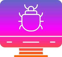 Computer Bug Vector Icon Design