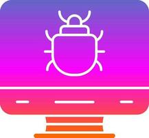 Computer Bug Vector Icon Design