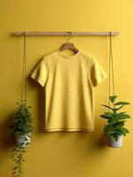 Blank T shirt photo for mockup design