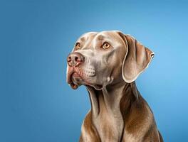 Isolated Beautiful pet portrait of dog photo